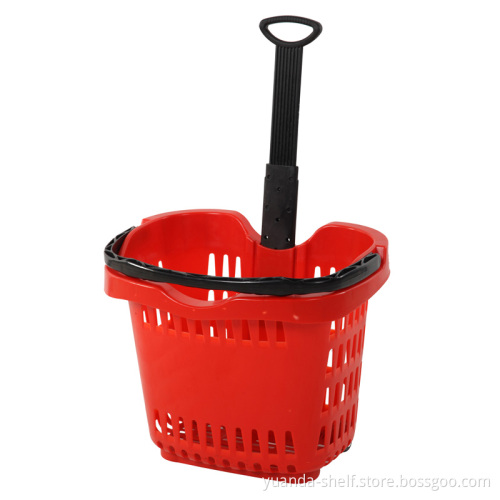 Yd-B013apple Style Shopping Basket Trolley